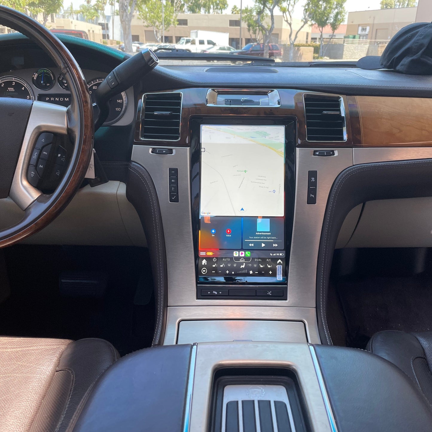 [ NEW ] 13.6" Android 13/14 VERTICAL SCREEN Navigation Radio for Cadillac Escalade 2007 - 2014-Phoenix Automotive