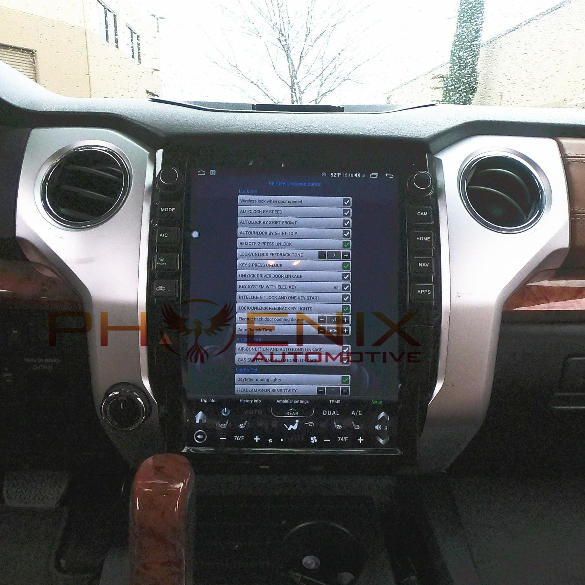 [Open box] 13” Android 12 Vertical Screen Navigation Radio for Toyota Tundra 2014 - 2021-Phoenix Automotive