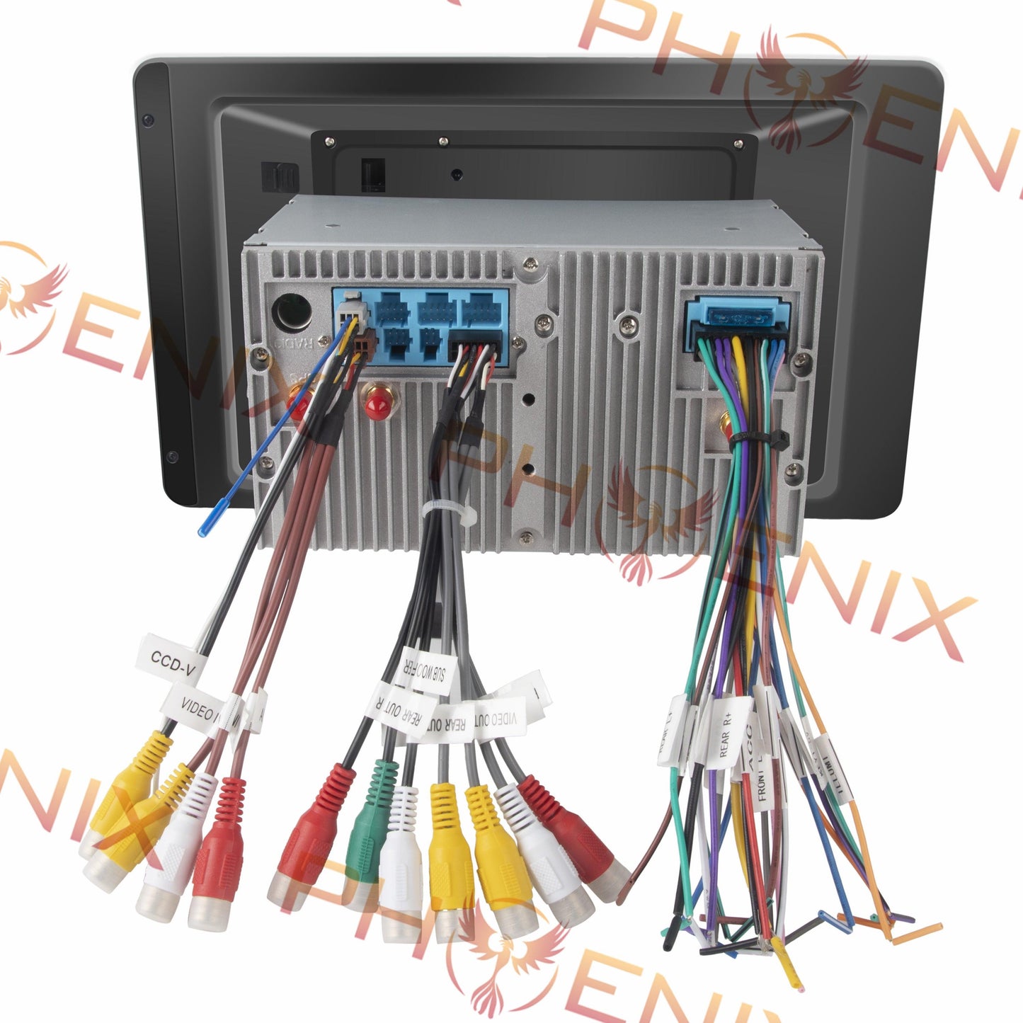 [open box] 13.3" Android 10.0 Universal double din Navigation Radio with Motorized rotatable screen-Phoenix Automotive