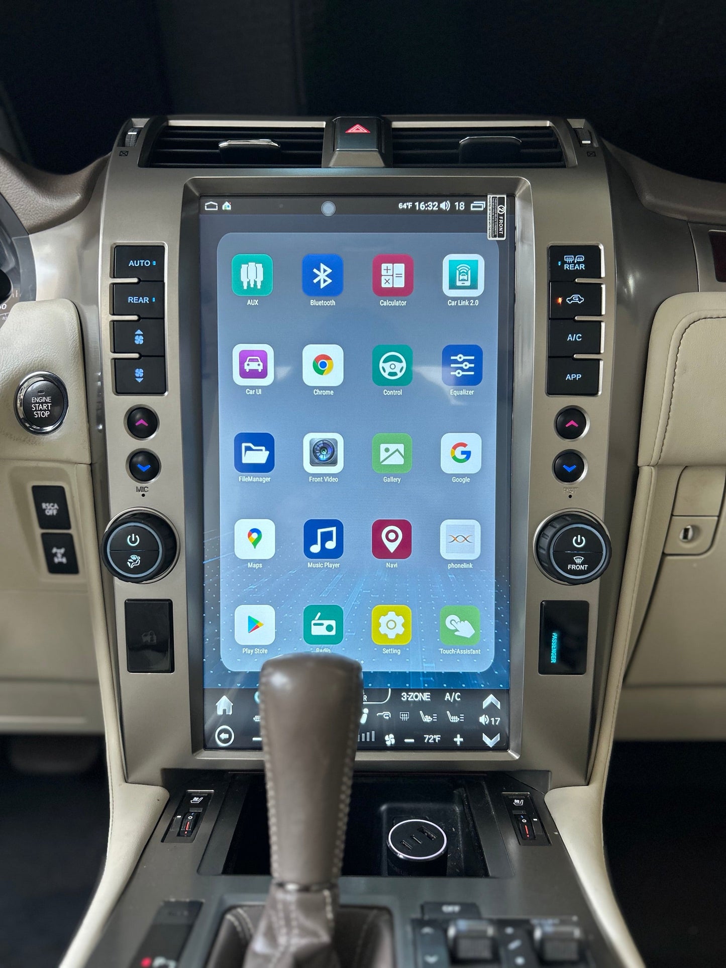 [Open Box]15.6" Android 12 Fast boot Navigation Radio for Lexus GX 400 GX 460 2010 - 2021-Phoenix Automotive