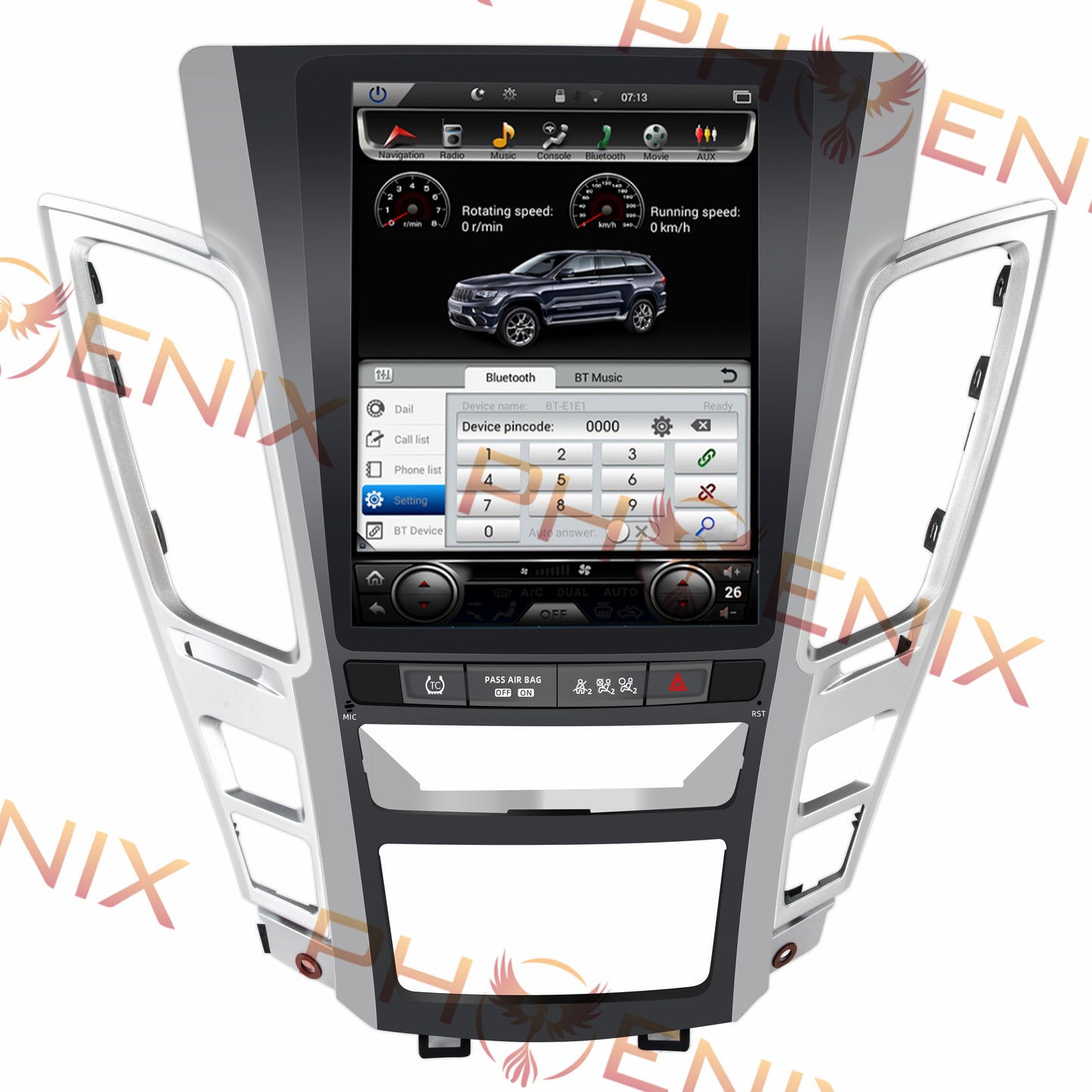 10.4" ANDROID 13 Fast Boot Vertical Screen Navi Radio for Cadillac CTS 2008 - 2013 CTS-V 2009 - 2014-Phoenix Automotive