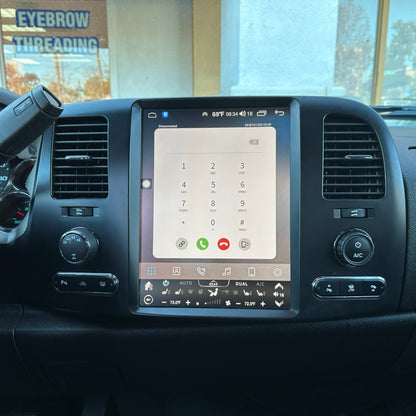 12.1” Android 13 fast boot Vertical Screen Navigation Radio for Chevrolet Silverado GMC Sierra 2007 - 2013-Phoenix Automotive