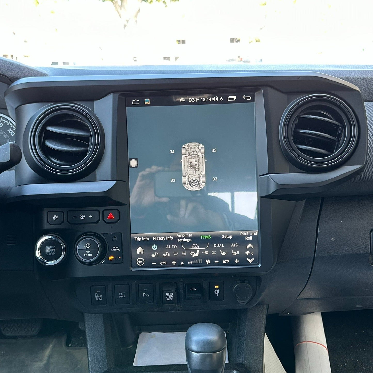 12.1” Android 13/14 fast boot Vertical Screen Navigation Radio for Toyota Tacoma 2016 - 2023-Phoenix Automotive