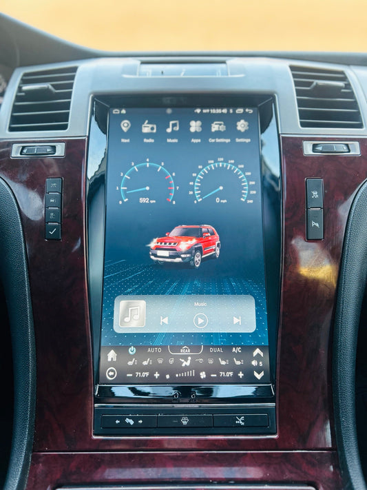 13.6" Android 13/14 VERTICAL SCREEN Navigation Radio for Cadillac Escalade 2007 - 2014-Phoenix Automotive