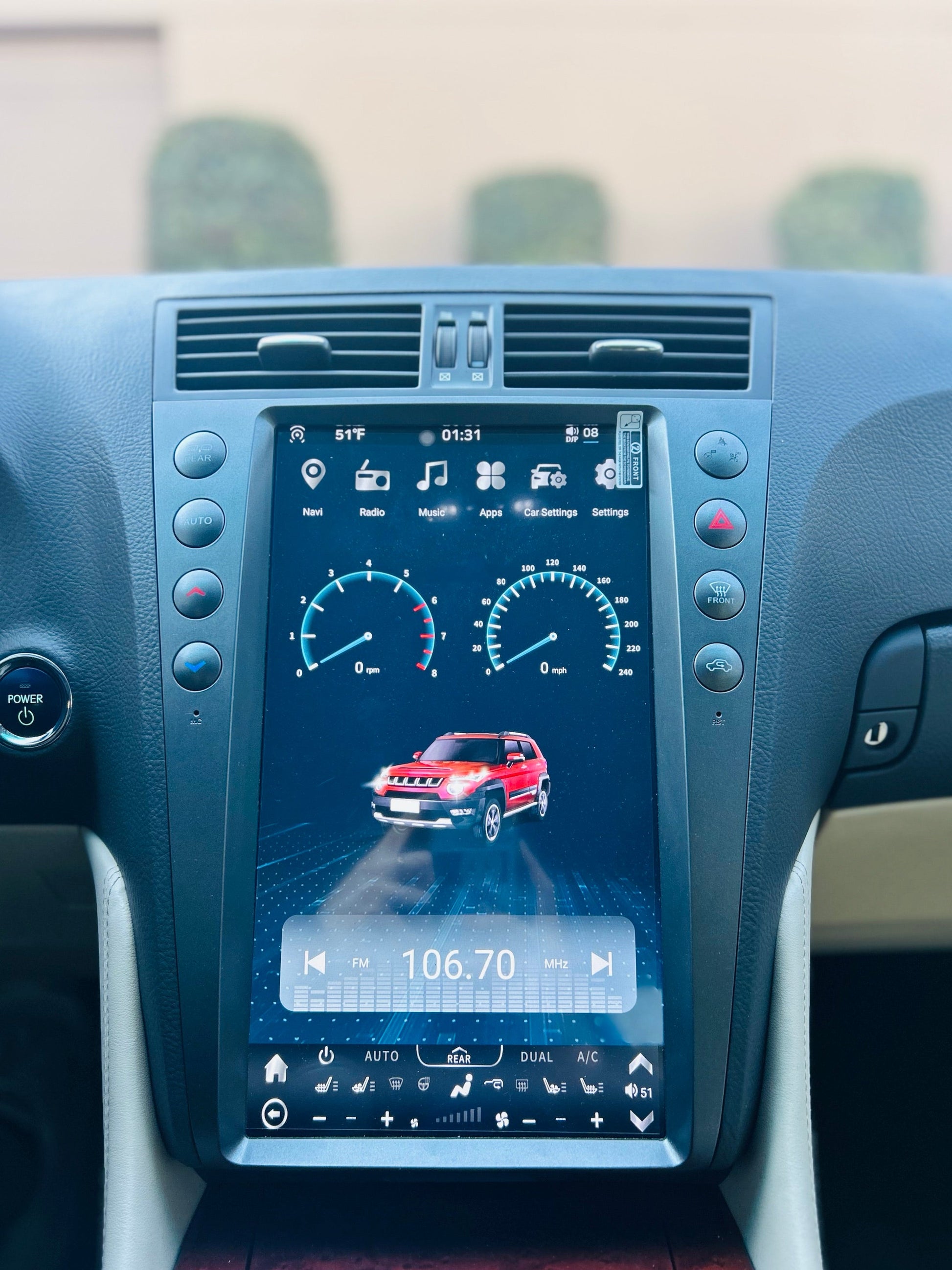 13.6" Vertical Screen Android 13 Fast boot Navigation Radio for Lexus GS 300 350 430 450h 460 2005 - 2011-Phoenix Automotive