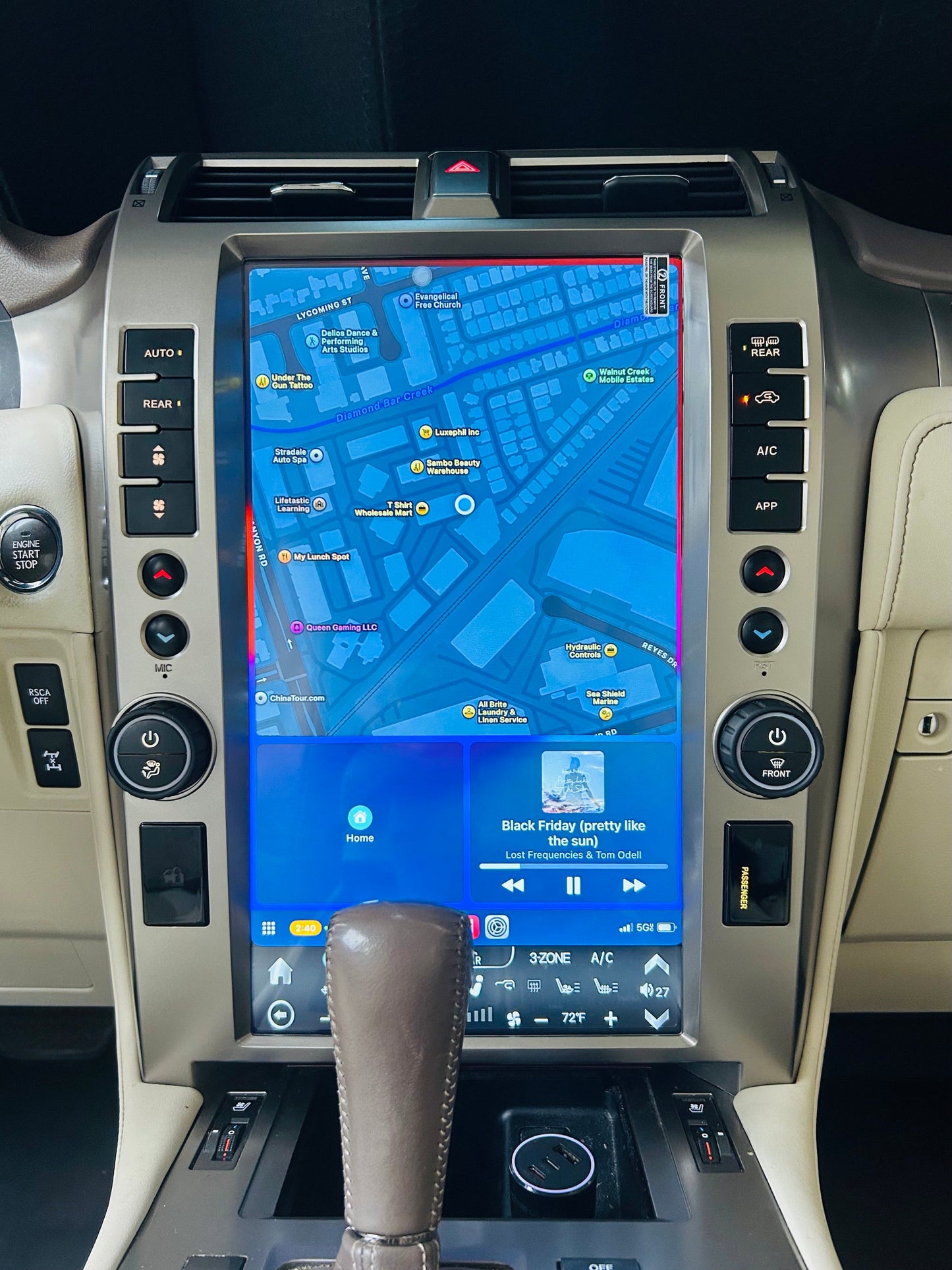 [Open Box]15.6" Android 12 Fast boot Navigation Radio for Lexus GX 400 GX 460 2010 - 2021-Phoenix Automotive