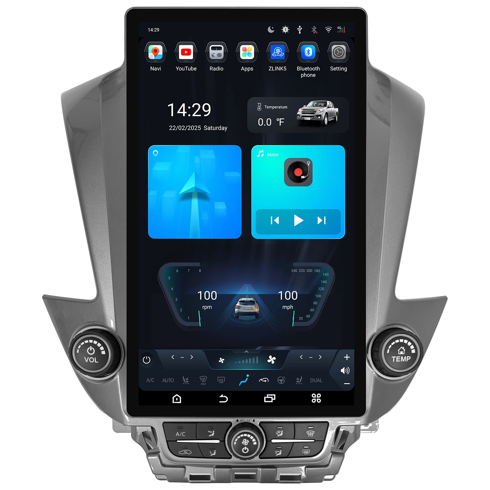 12.1/14.5" Android 9/13 Fast boot Vertical Screen Navigation Radio for Chevrolet Tahoe Suburban GMC Yukon 2015 - 2020-Phoenix Automotive