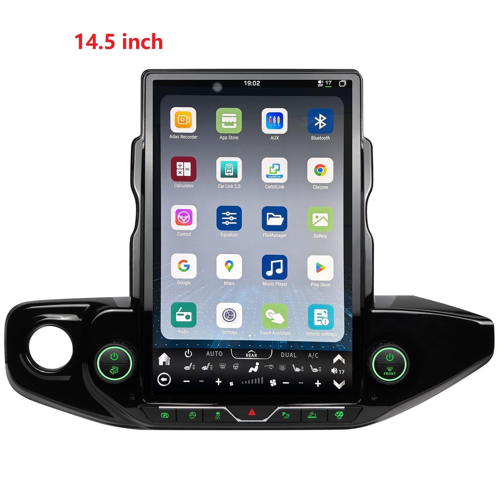 14.5” Android 13 Vertical Screen Navigation Radio for Jeep Wrangler/Rubicon/Gladiator 2018 - 2023-Phoenix Automotive