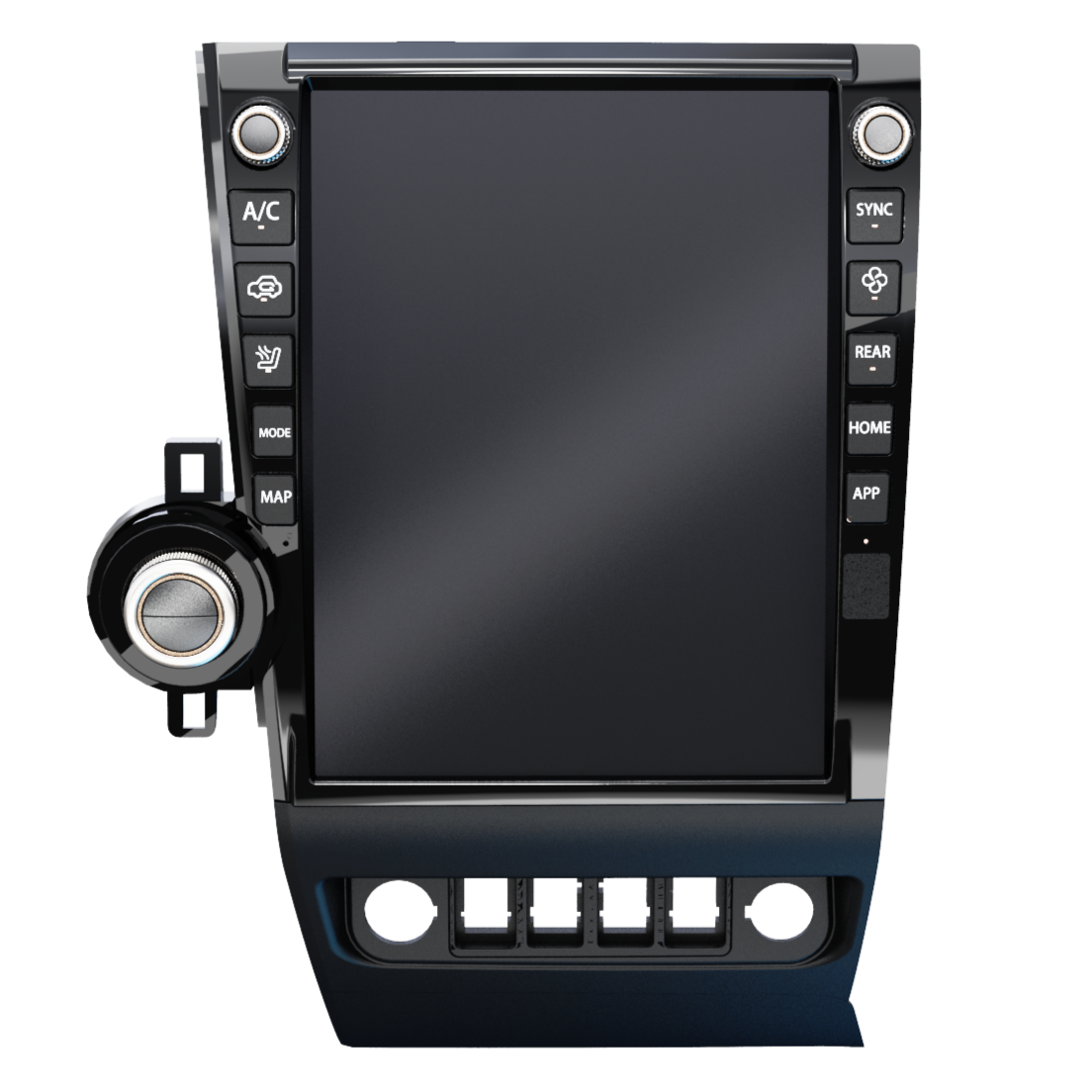 [open box] Qualcomm6125/SC7870 13" Android 13/14 Fast boot Vertical Screen Navigation Radio for Toyota Tundra 2007 - 2013 Sequoia 2008 - 2022-Phoenix Automotive