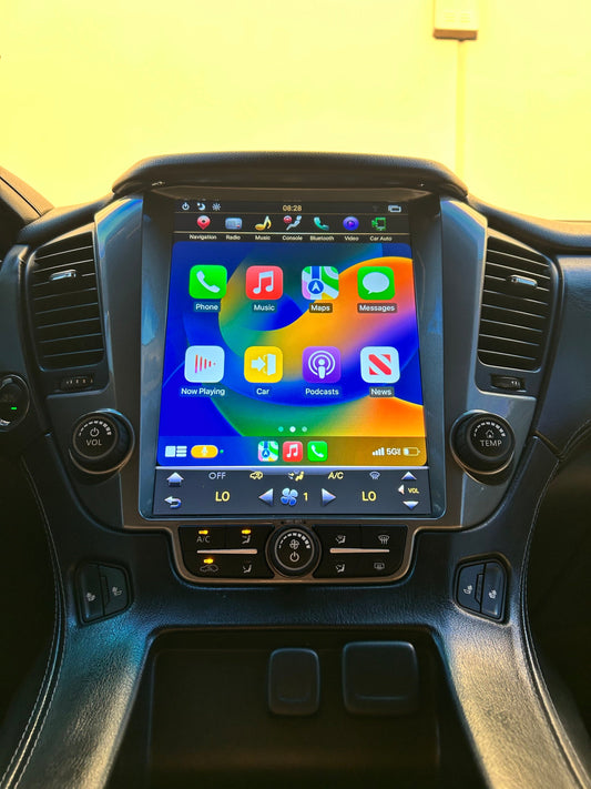 [Open box] 12.1" Android 9/12/13 Fast boot Vertical Screen Navigation Radio for Chevrolet Tahoe Suburban GMC Yukon 2015 - 2020-Phoenix Automotive