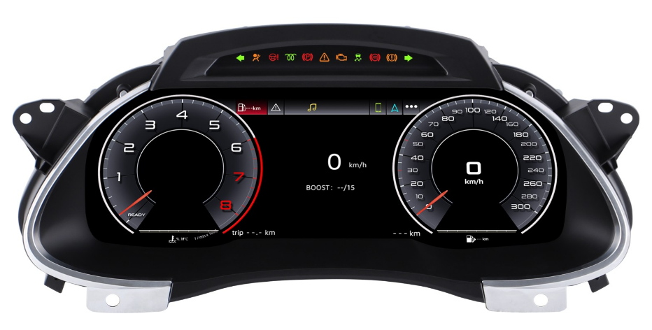 12.3 inch LCD Screen Digital Cluster Gauge for Audi A4 2009-2012 Speedometer Replacement Dashboard Instrument Cluster Digital Display Panel-Phoenix Automotive