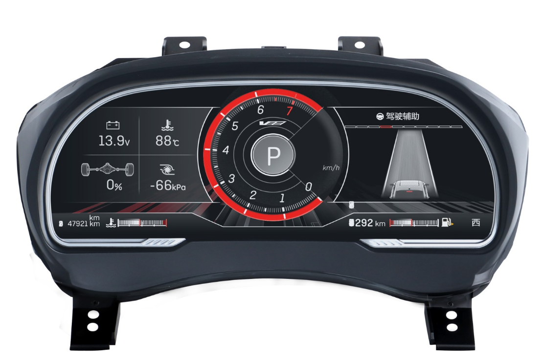 12.3 inch LCD Screen Digital Cluster Gauge for Cadilac ATS/ATS-L 2014-2017 Speedometer Replacement Dashboard Instrument Cluster Digital Display Panel-Phoenix Automotive