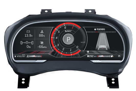 12.3 inch LCD Screen Digital Cluster Gauge for Cadilac ATS/ATS-L 2014-2017 Speedometer Replacement Dashboard Instrument Cluster Digital Display Panel-Phoenix Automotive