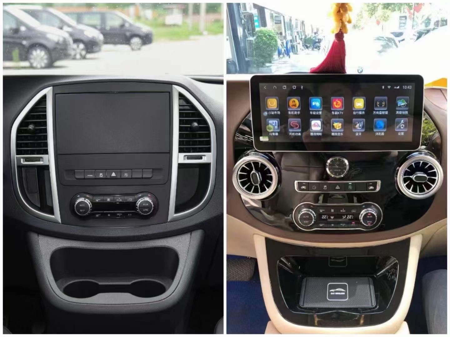 12.3 Inch Android 14 Universal Car Radio Stereo Android Auto Carplay for Benz VITO 2014-2023-Phoenix Automotive
