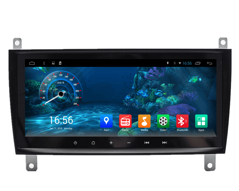 8.8" Octa-core Metal Trim Android Navigation Radio for Mercedes Benz C CLK W203 C200 C230 C320 CLK350-Phoenix Automotive