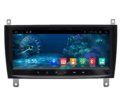 8.8" Octa-core Metal Trim Android Navigation Radio for Mercedes Benz C CLK W203 C200 C230 C320 CLK350-Phoenix Automotive