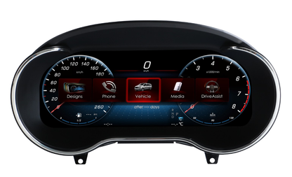 12.3 inch LCD Screen Digital Cluster Gauge for Mercedes-Benz C-Class/GLC 2016-2020 Speedometer Replacement Dashboard Instrument Cluster Digital Display Panel-Phoenix Automotive
