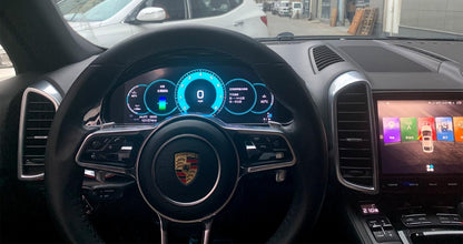 12.3 inch LCD Screen Digital Cluster Gauge for Porsche Cayenne 2011-2017 Speedometer Replacement Dashboard Instrument Cluster Digital Display Panel-Phoenix Automotive