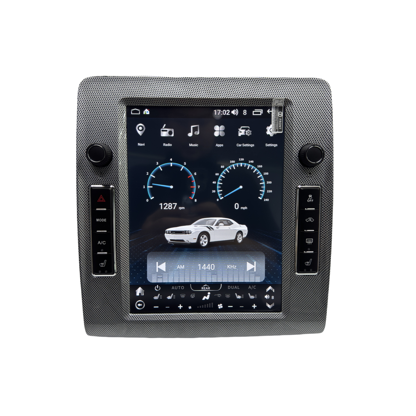 10.4" Vertical Screen Android 13/14 Fast boot Navigation Radio for Dodge Challenger 2008 - 2014-Phoenix Automotive