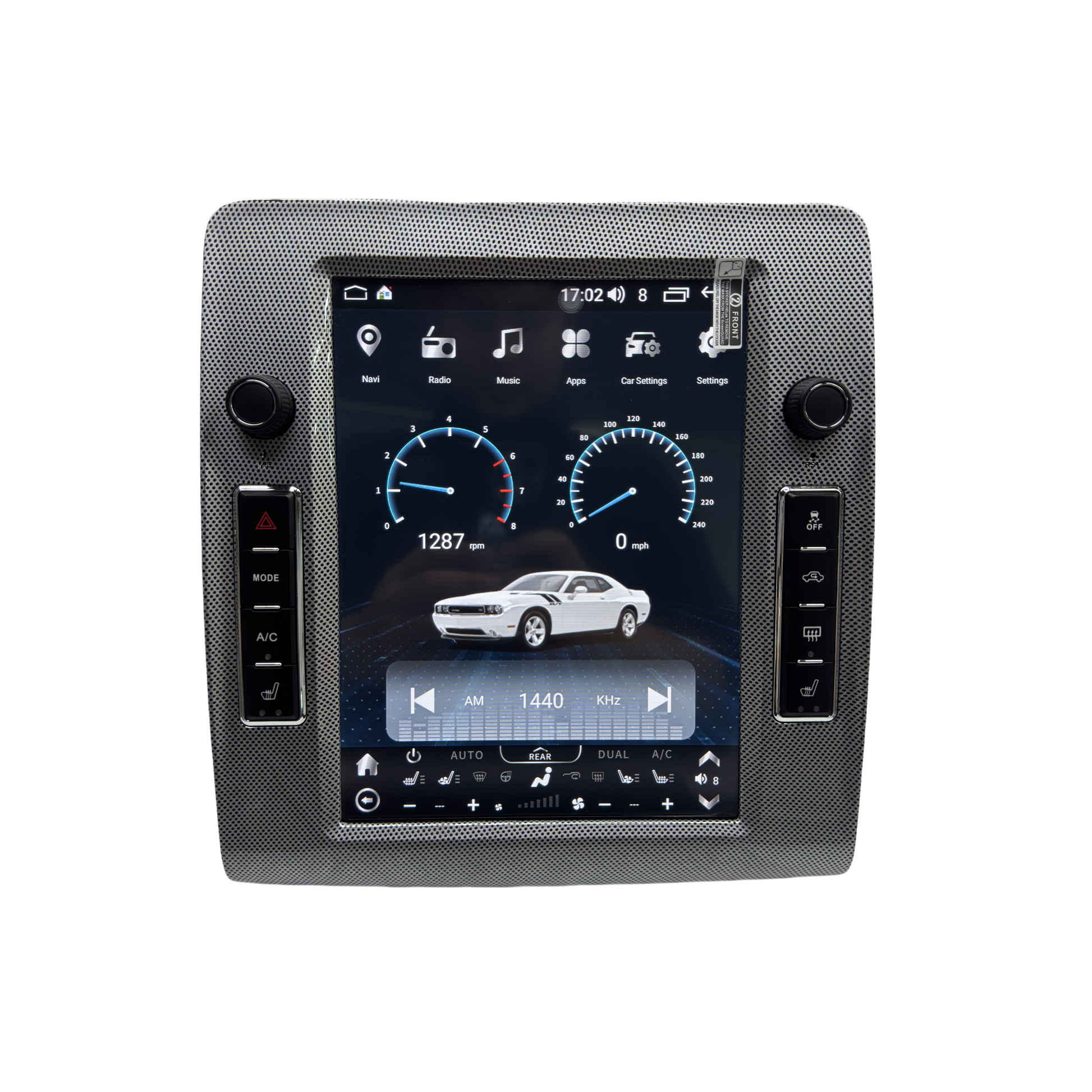 10.4" Vertical Screen Android 13/14 Fast boot Navigation Radio for Dodge Challenger 2008 - 2014-Phoenix Automotive