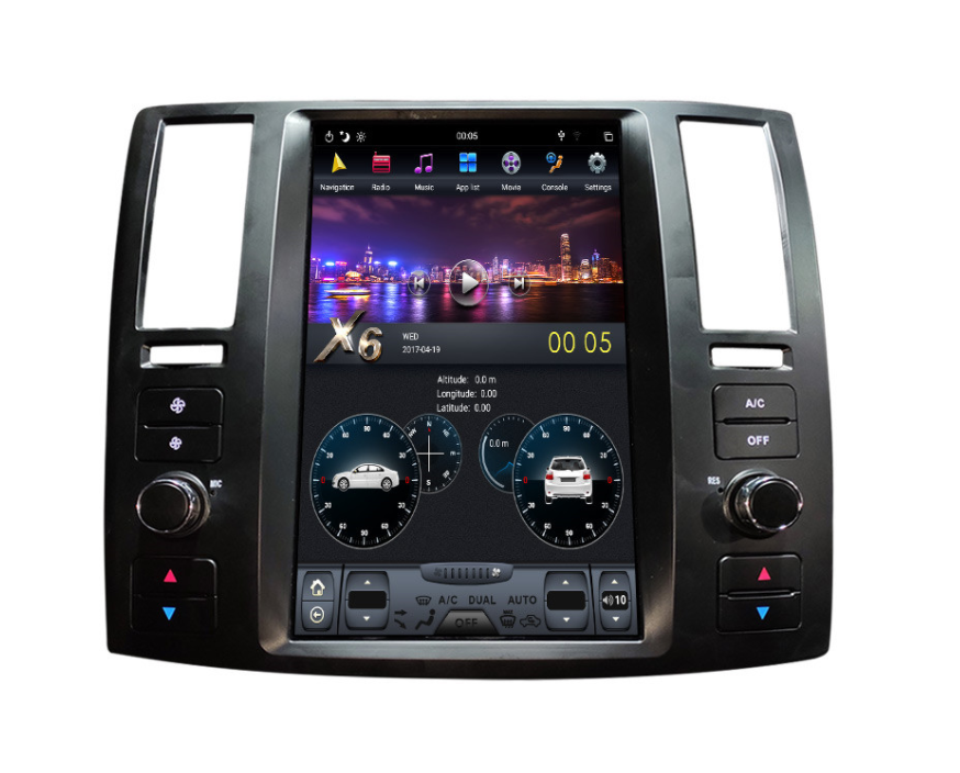 [ G6 octa-core ] 11.8" Vertical Screen Android 13 Fast boot Navigatio Receiver for Infiniti FX25 FX35 FX37 2004 - 2008-Phoenix Automotive