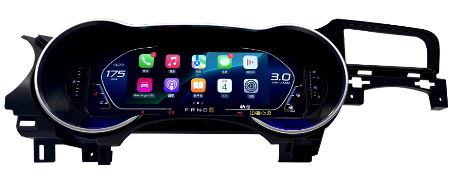 12.3 inch LCD Screen Digital Cluster Gauge for Ford Mustang (Right Peptide) 2015-2021 Speedometer Replacement Dashboard Instrument Cluster Digital Display Panel-Phoenix Automotive