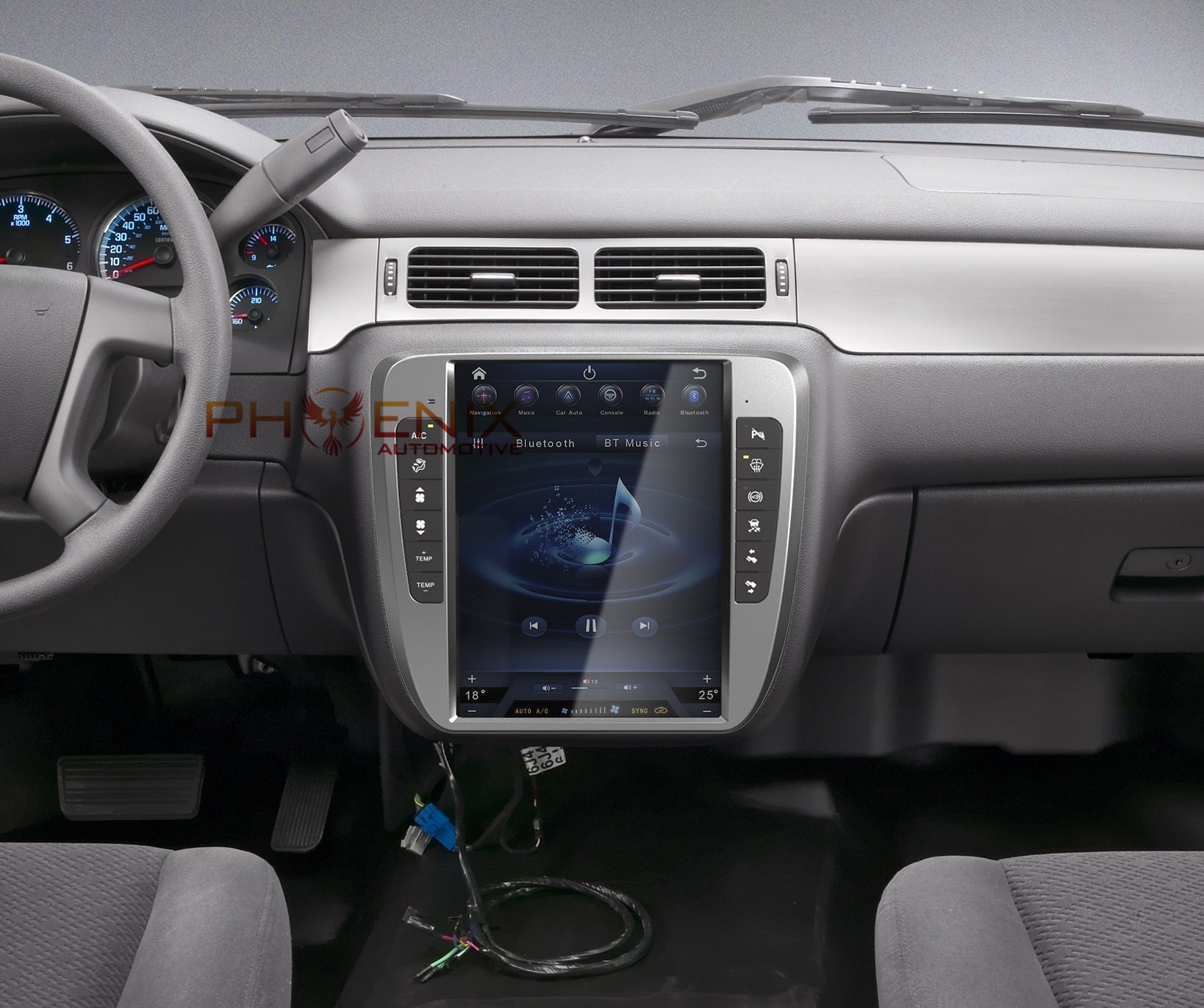 [Open Box] 13" Android 10/12 Navigation Radio for Chevrolet Silverado Tahoe Suburban GMC Yukon Sierra Avalanche 2007 - 2014-Phoenix Automotive