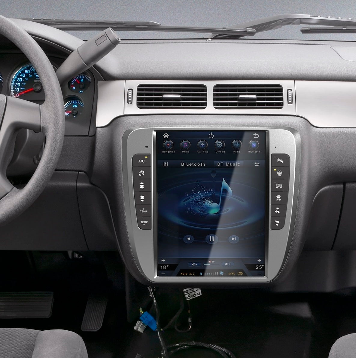[Hot-selling] 13" Android 13 Navigation Radio for Chevrolet Silverado Tahoe Suburban GMC Yukon Sierra Avalanche 2007 - 2014-Phoenix Automotive