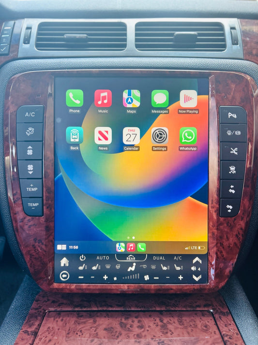 13" Android 13/14 Navigation Radio for Chevrolet Silverado Tahoe Suburban GMC Yukon Sierra Avalanche 2007 - 2014-Phoenix Automotive