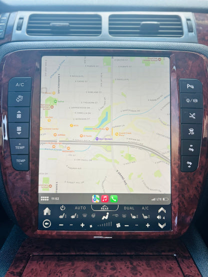 [open box] 13" Android 12/13/14 Navigation Radio for Chevrolet Silverado Tahoe Suburban GMC Yukon Sierra Avalanche 2007 - 2014-Phoenix Automotive