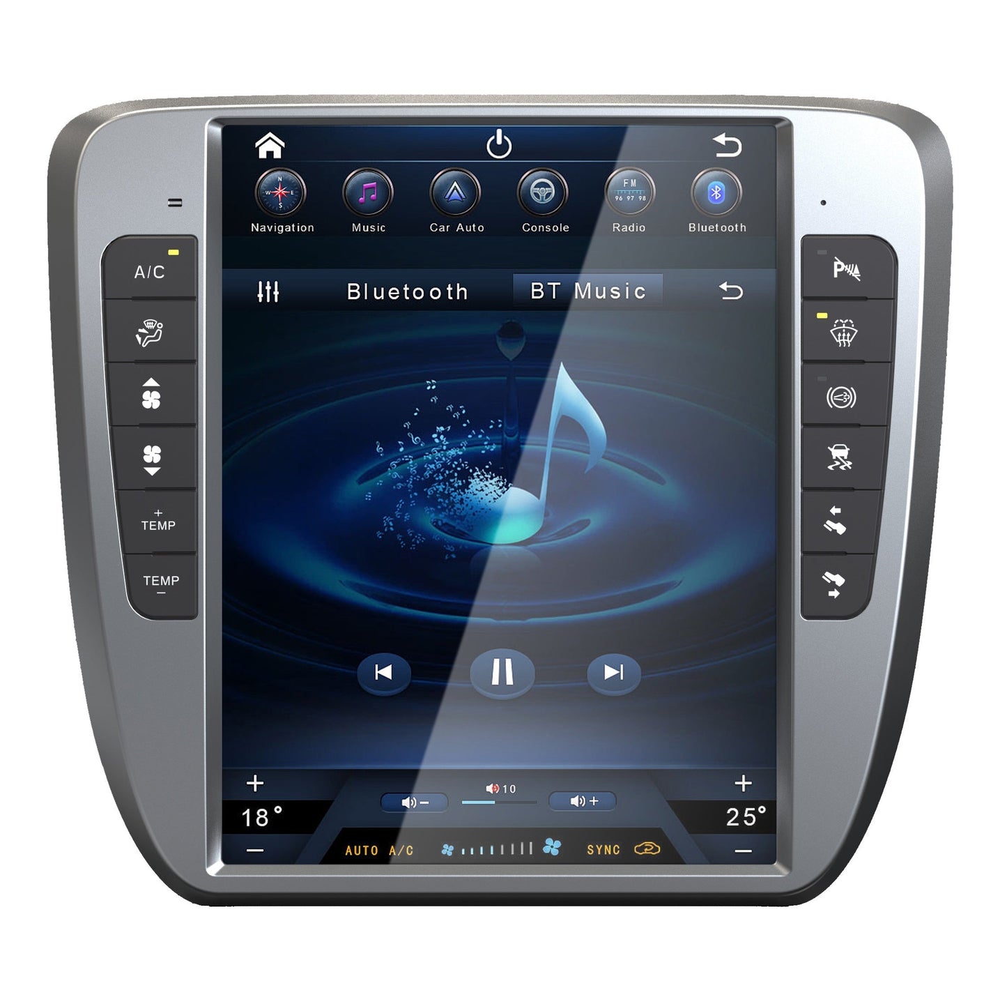 [open box] 13" Android 12/13/14 Navigation Radio for Chevrolet Silverado Tahoe Suburban GMC Yukon Sierra Avalanche 2007 - 2014-Phoenix Automotive