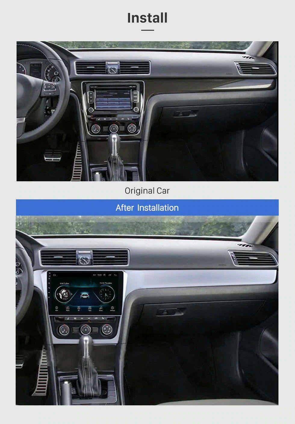 [open box] 10.1 Octa-Core Android Navigation Radio for VW Volkswagen Passat 2012-2016-Phoenix Automotive