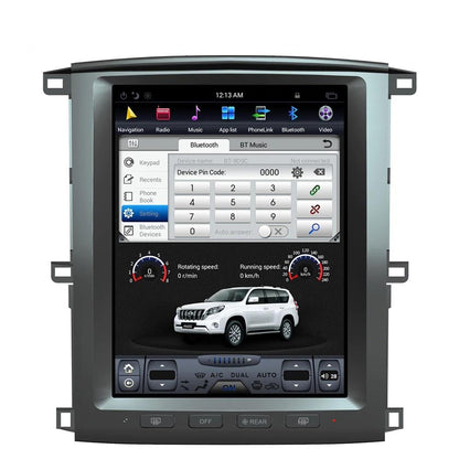 [Open box] 12.1" Vertical Screen Android Navi Radio for Toyota Land Cruiser LC100 2002 - 2007-Phoenix Automotive