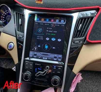 [ PX6 Six- core ] 10.4" Vertical Screen Android 9.0 Navigation Radio for Hyundai Sonata 2011 - 2014-Phoenix Automotive