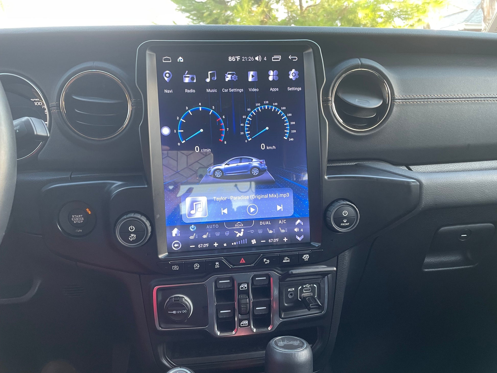 [Open box] 12.1” Android 10 / 12 Vertical Screen Navigation Radio for Jeep Wrangler JL 2018 - 2023 | Phoenix Automotive