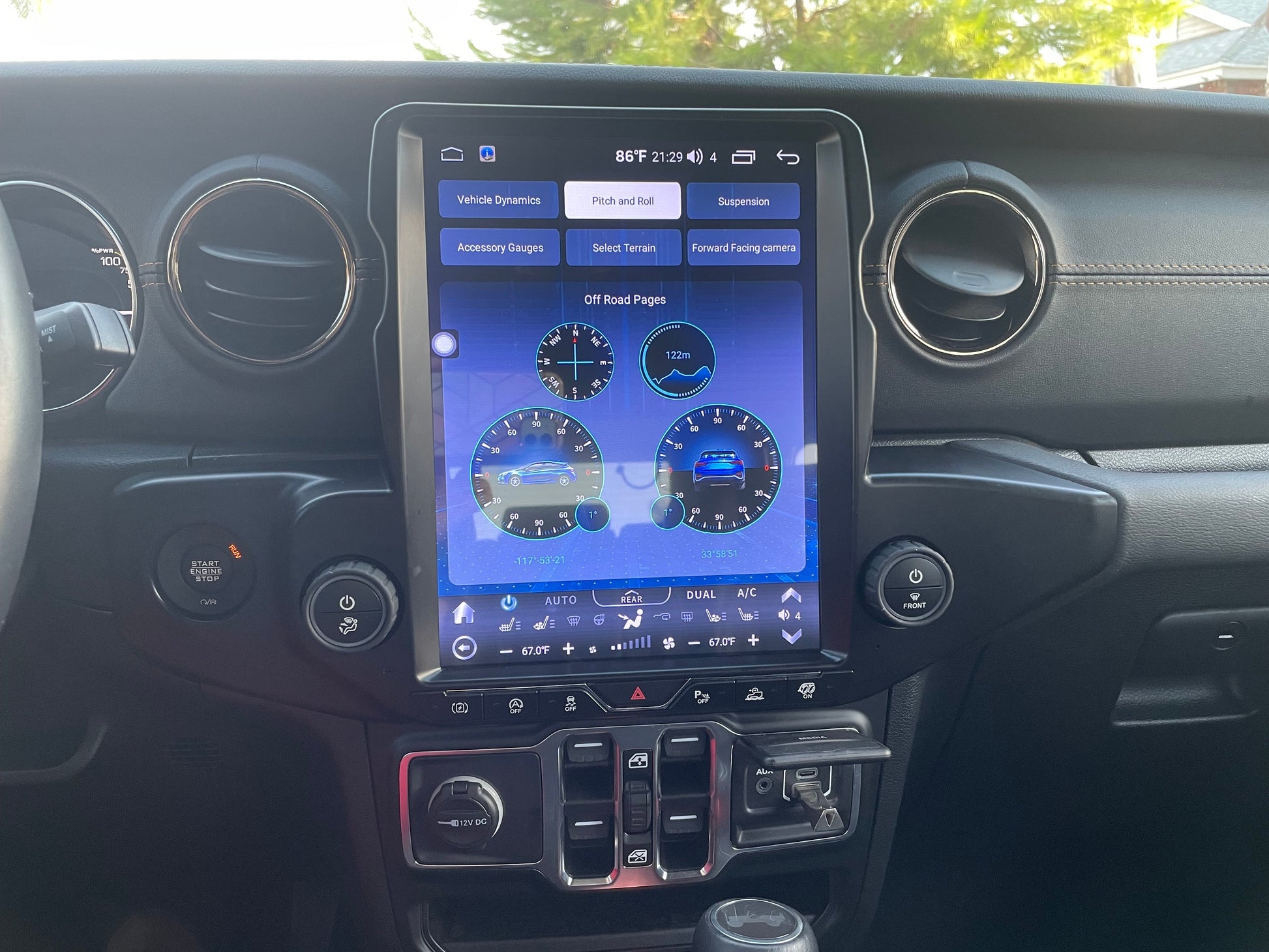 [Open box] 12.1” Android 10 / 12 Vertical Screen Navigation Radio for Jeep Wrangler JL 2018 - 2023 | Phoenix Automotive