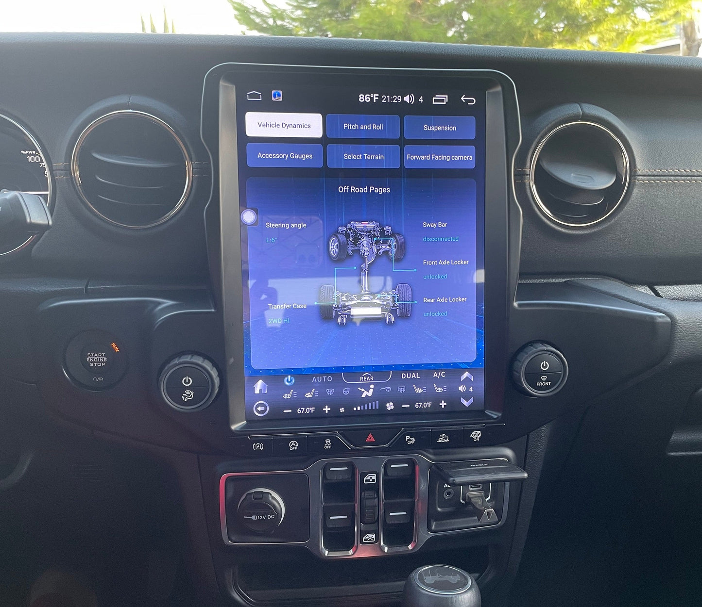 [open box] 12.1” Android 10/12/13 Vertical Screen Navigation Radio for Jeep Wrangler JL 2018 - 2023-Phoenix Automotive