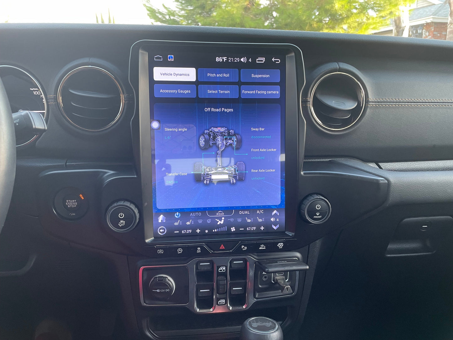 [Open box] 12.1” Android 10 / 12 Vertical Screen Navigation Radio for Jeep Wrangler JL 2018 - 2023 | Phoenix Automotive