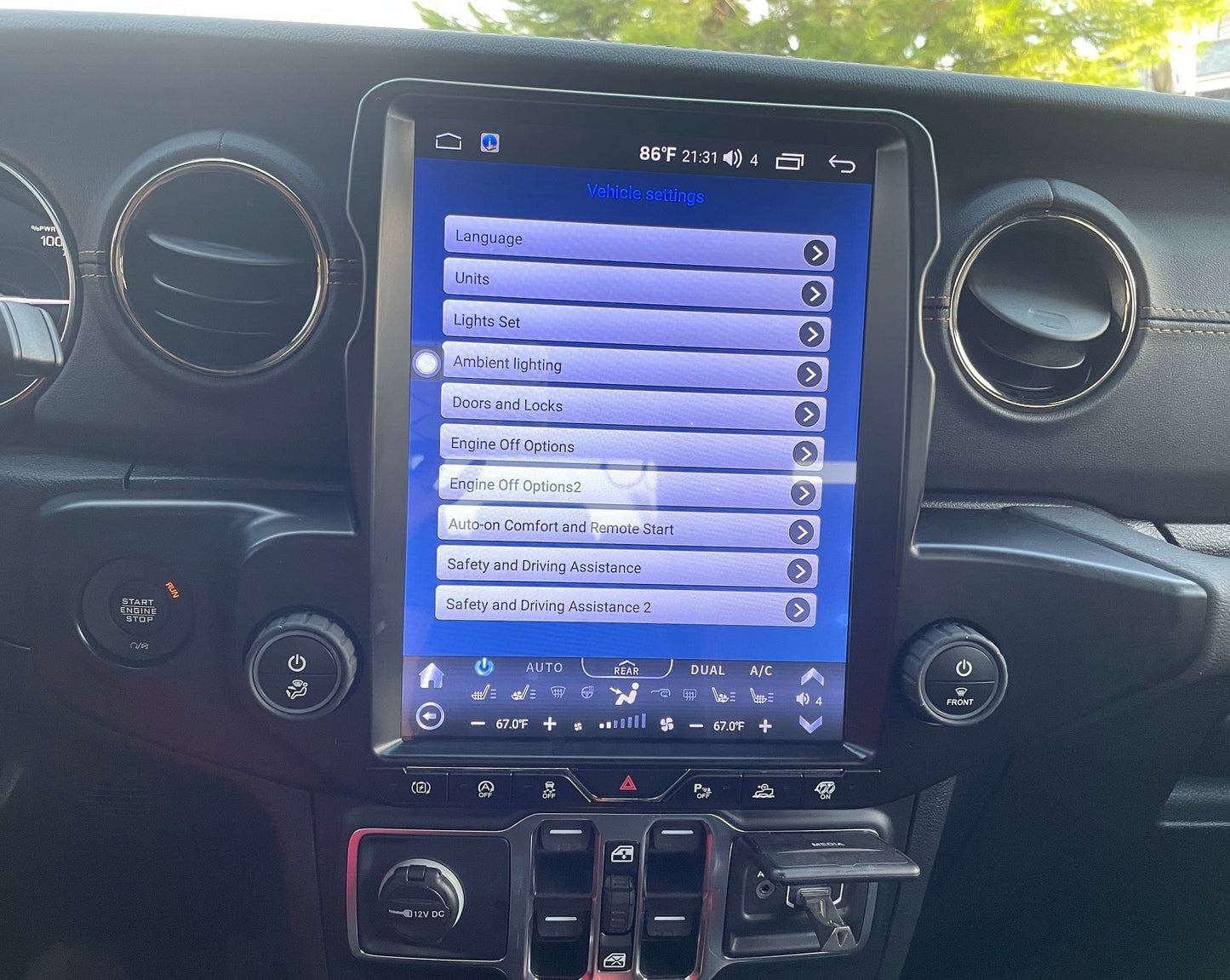 [open box] 12.1” Android 10/12/13 Vertical Screen Navigation Radio for Jeep Wrangler JL 2018 - 2023-Phoenix Automotive