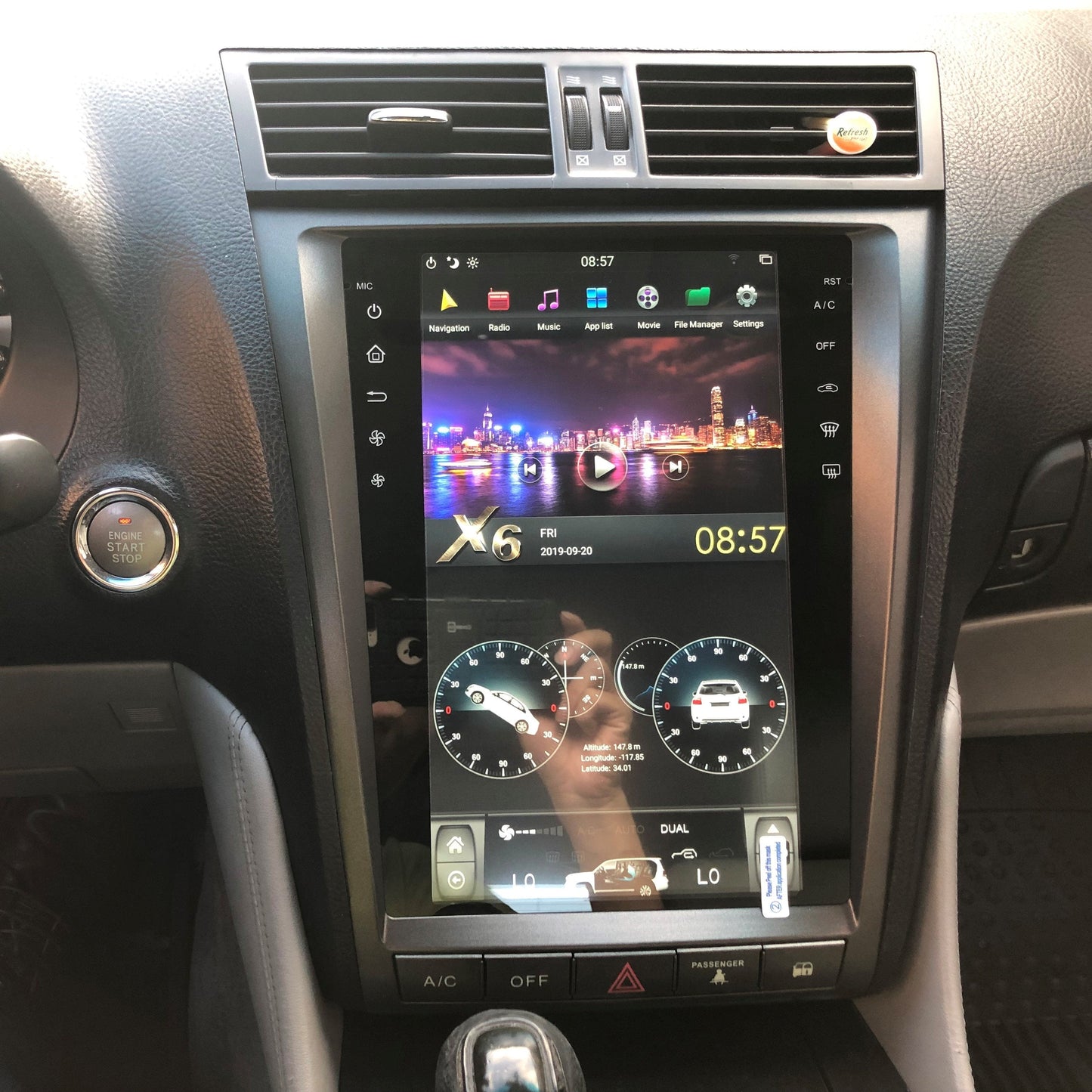 [open box] [ PX6 SIX-CORE ] 11.8" Vertical Screen Android 9 Fast boot Navigation Radio for Lexus GS 300 350 430 450h 460 2005 - 2011-Phoenix Automotive