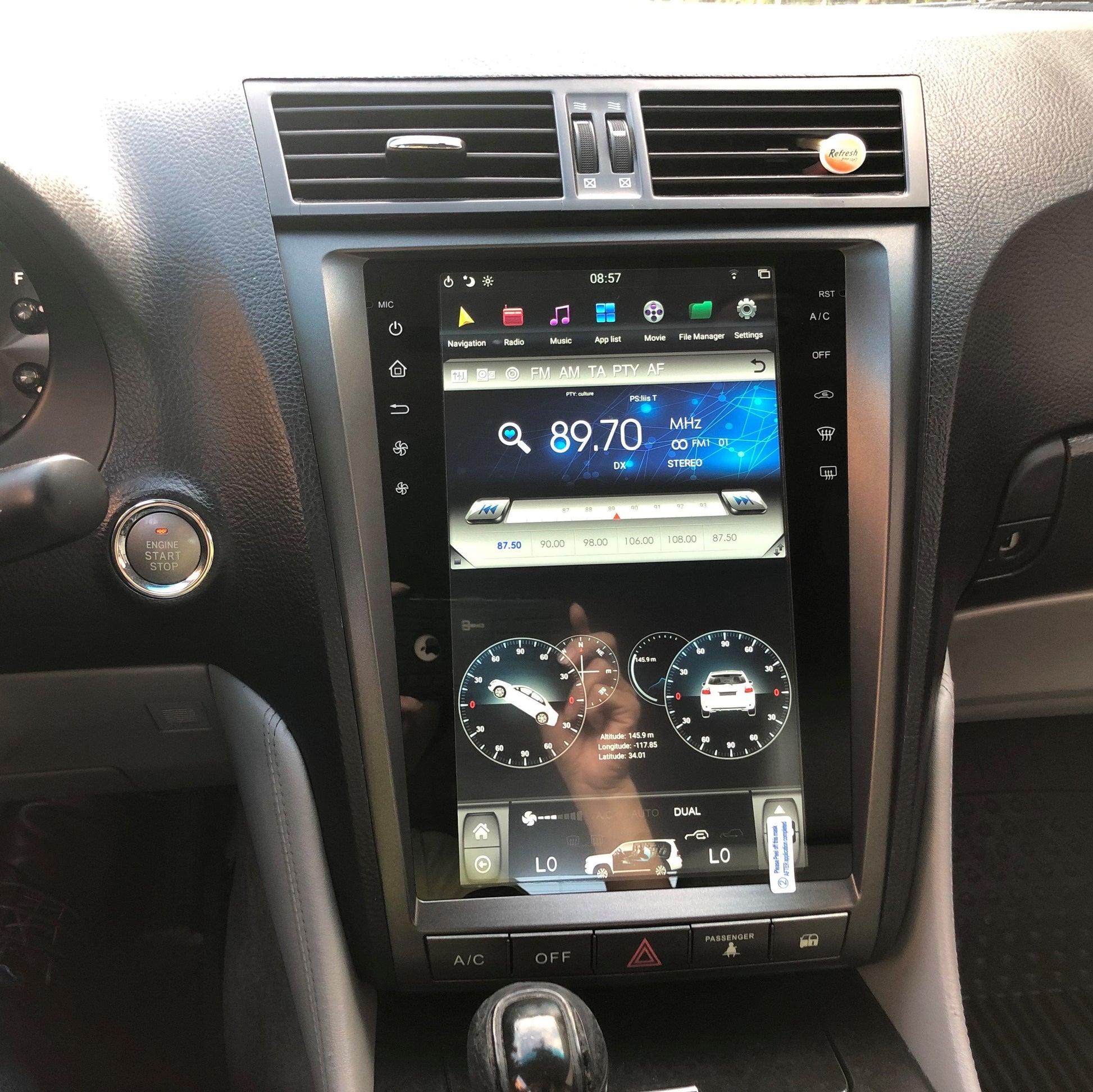[open box] [ PX6 SIX-CORE ] 11.8" Vertical Screen Android 9 Fast boot Navigation Radio for Lexus GS 300 350 430 450h 460 2005 - 2011-Phoenix Automotive