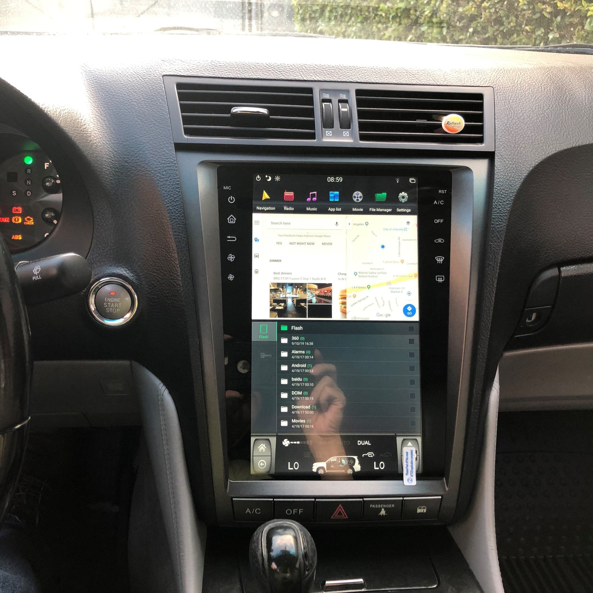 [open box] [ PX6 SIX-CORE ] 11.8" Vertical Screen Android 9 Fast boot Navigation Radio for Lexus GS 300 350 430 450h 460 2005 - 2011-Phoenix Automotive