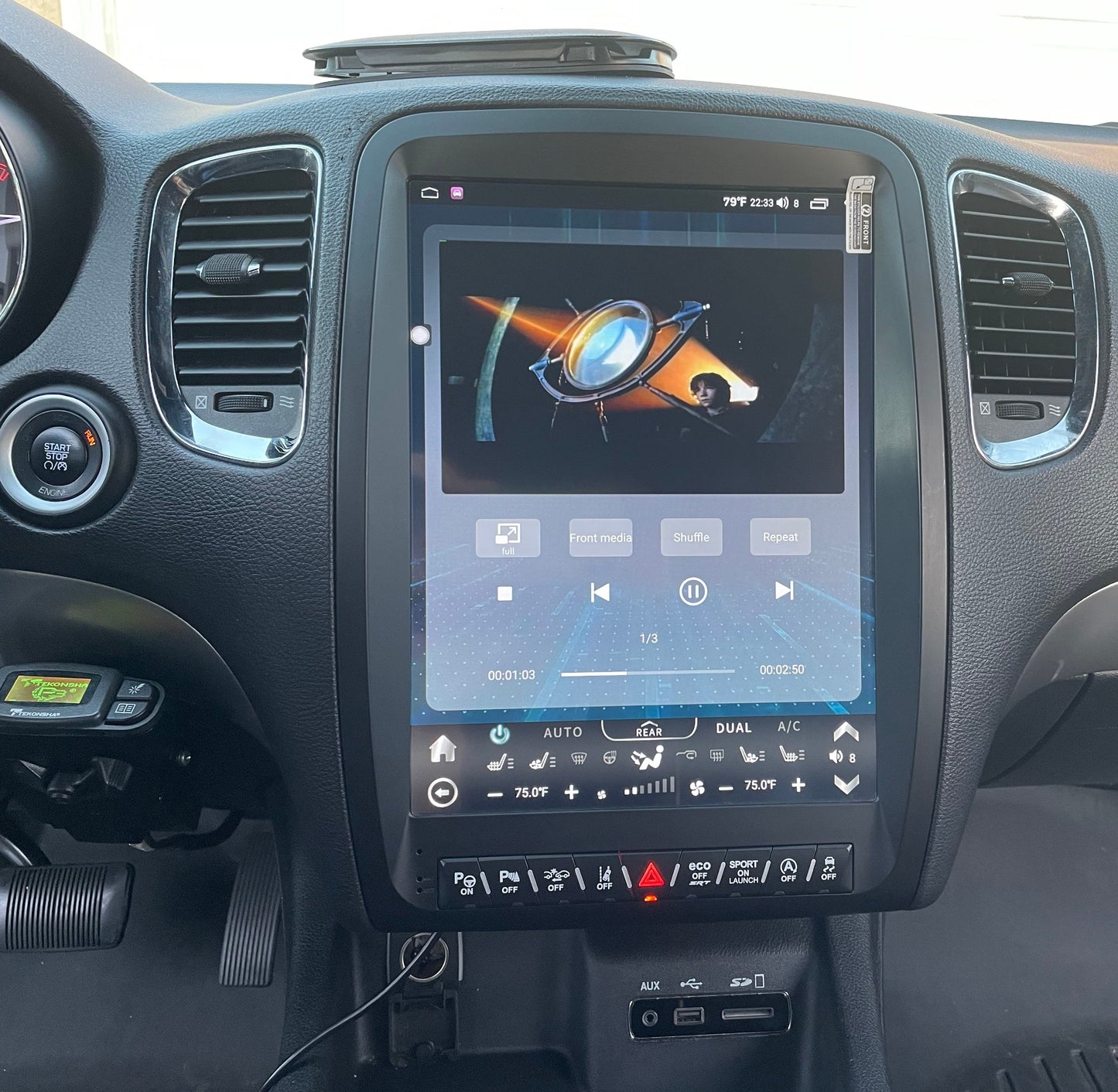 [Open box] 13” Android 12/13/14 Vertical Screen Navigation Radio for Dodge Durango 2011 - 2020-Phoenix Automotive