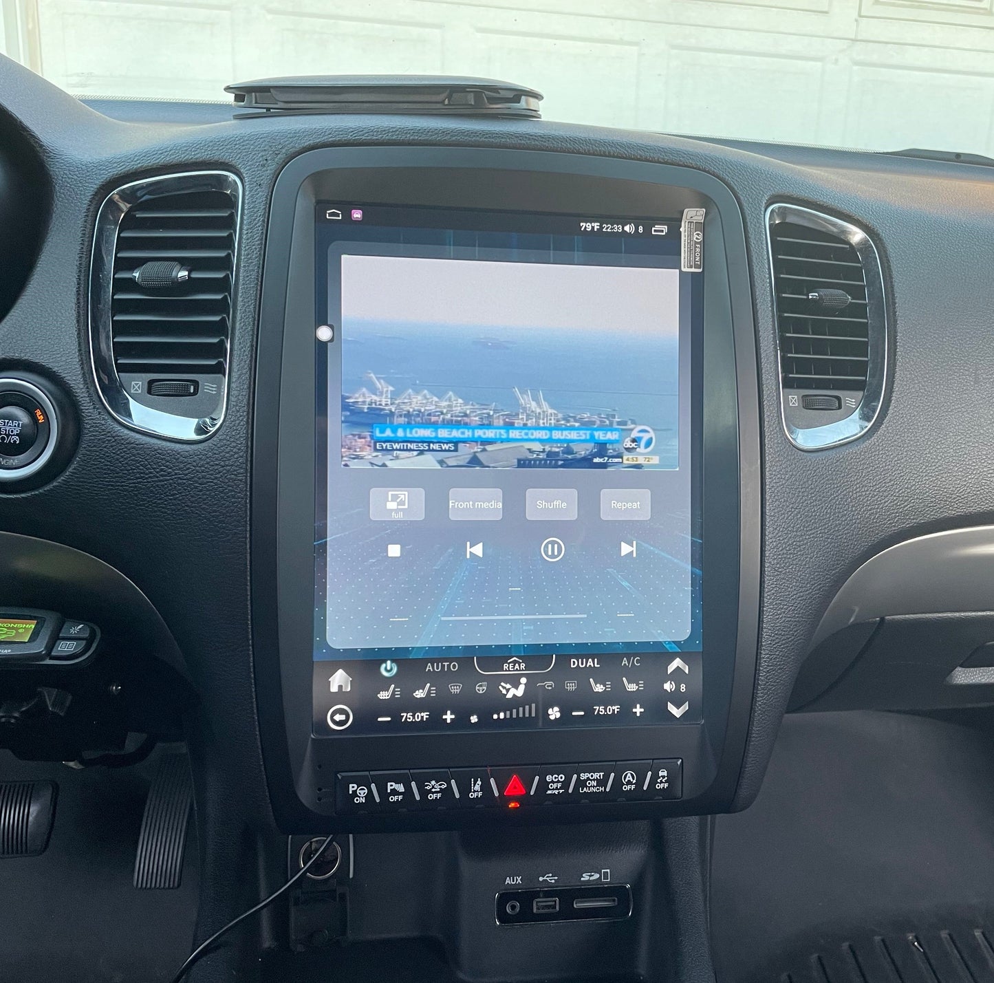 13” Android 13/14 Vertical Screen Navigation Radio for Dodge Durango 2011 - 2020-Phoenix Automotive