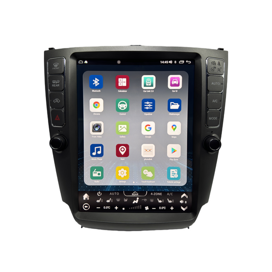[Open Box] 12.1" Vertical Screen Android 14 Fast Boot Navigation Radio for Lexus IS 250 IS 300 IS 350 2005 - 2012-Phoenix Automotive