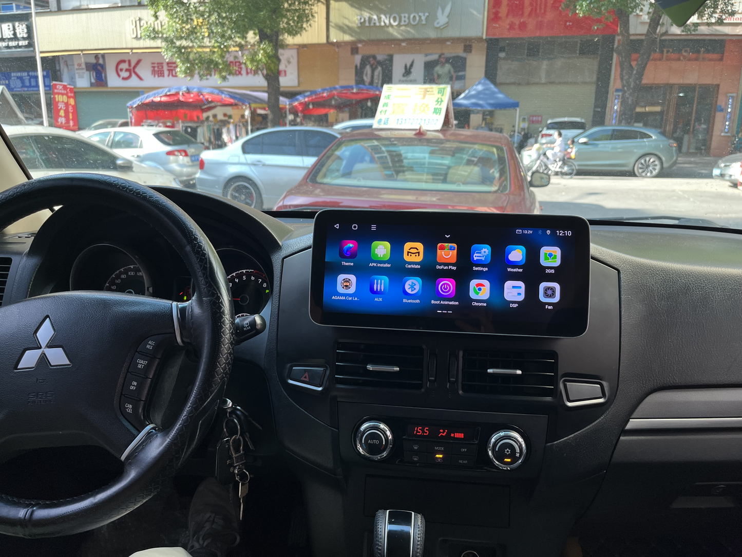 12.3 Inch Android 14 Universal Car Radio Stereo Android Auto Carplay for Mitsubishi Pajero 2014 former and later (new style with no physical button)-Phoenix Automotive