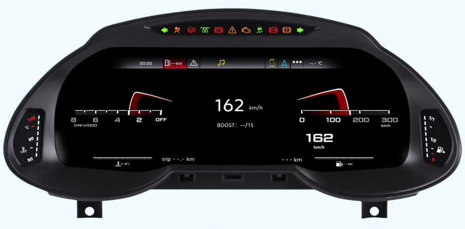 12.3 inch LCD Screen Digital Cluster Gauge for Audi Q5 2009-2018 Speedometer Replacement Dashboard Instrument Cluster Digital Display Panel-Phoenix Automotive