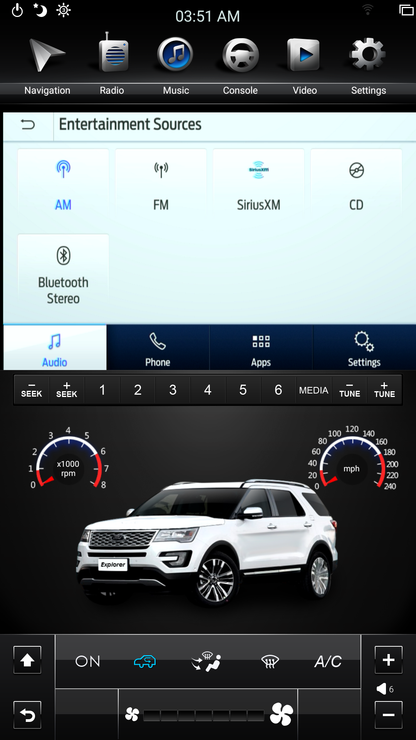 SYNC3 module 4.3 inch to 8 inch with touch control upgrade for Selected 2018 and later Ford Vehicles-Phoenix Automotive