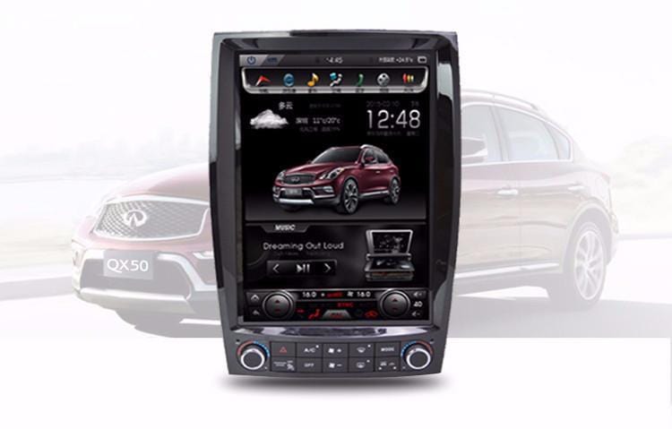 [PX6 Six-core] 12.1" Vertical Screen Android 9 Fast Boot Navi Radio for Infiniti QX50 EX35 EX37 2014 - 2017-Phoenix Automotive