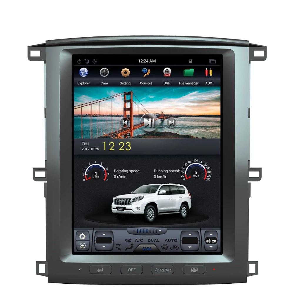 [ G6 octa-core ] 12.1" Vertical Screen Android 13 Fast boot Navi Radio for Toyota Land Cruiser LC100 2002 - 2007-Phoenix Automotive